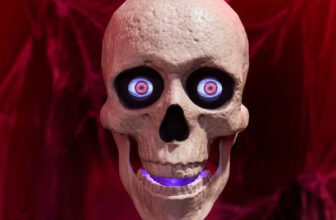 Home Depot has a new animatronic version of Skelly the skeleton